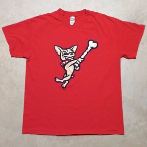 El Paso Chihuahuas MiLB Baseball Team Dog Logo T-shirt - Size Large